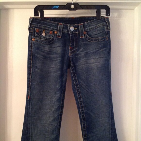 True Religion Flare Bootcut Denim Jeans 26 USA - Picture 2 of 10
